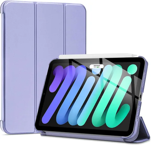 Miniatura 14 de ProCase Funda inteligente para iPad mini 7 A17 Pro 2024/iPad Mini 6 2021 8.3 pulgadas iPad mini 7ª/6ª generación, cubierta trasera dura para iPad