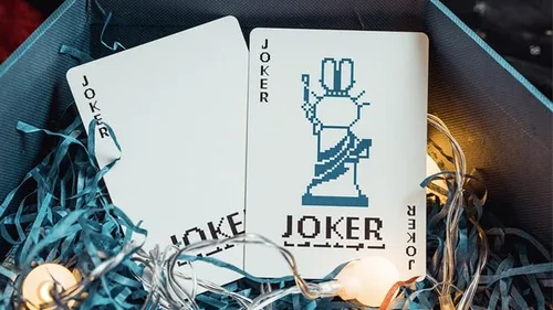 Miniatura 4 de MJM Surprise Deck V5 (azul) naipes por Bacon Playing Card Company