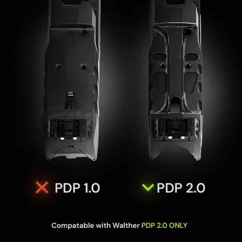 Miniatura 3 de GRITR Placa óptica para montar la óptica de huella RMR en modelos de armas de fuego Walther PDP con sistema de montaje de placa óptica 2.0