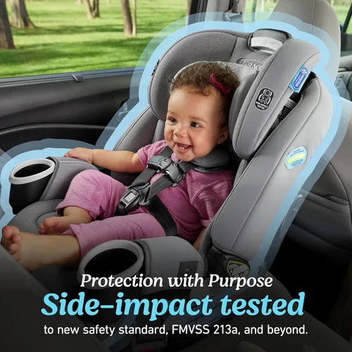 Miniatura 4 de Graco 4Ever DLX 4 en 1, 10 años de uso Asiento de automóvil del bebé al niño pequeño, Maddox, Incluye opciones de asiento orientado hacia atrás