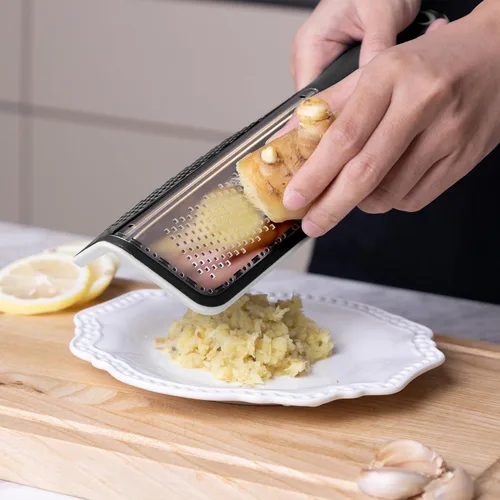 Miniatura 5 de Cohesion Zester - Rallador de doble cara para cocina, herramienta de cocina de limón para queso, cítricos, ajo, jengibre, nuez moscada, chocolate