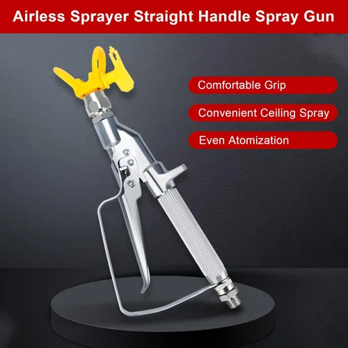 Miniatura 6 de Pistola de pintura sin aire Pulverizador de alta presión 3600 PSI Aerosol de pintura sin aire Pistola en línea 517 Punta