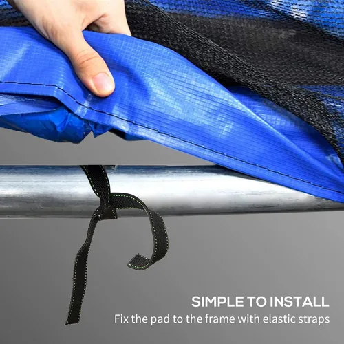 Miniatura 4 de Soozier Funda de resorte para cama elástica de 12 pies/14 pies, repuesto de almohadilla de seguridad para cama elástica, impermeable y resistente a