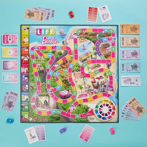 Miniatura 3 de Hasbro Games The Game of Life: Barbie Edition Juego de mesa A partir de 8 años 2 a 4 jugadores Divertidos juegos familiares para niños