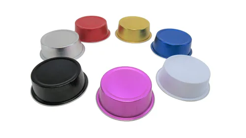 Miniatura 7 de KitchenDance - Vasos desechables de aluminio de 5 onzas, de colores, para hornear #A41- Paquete de 100
