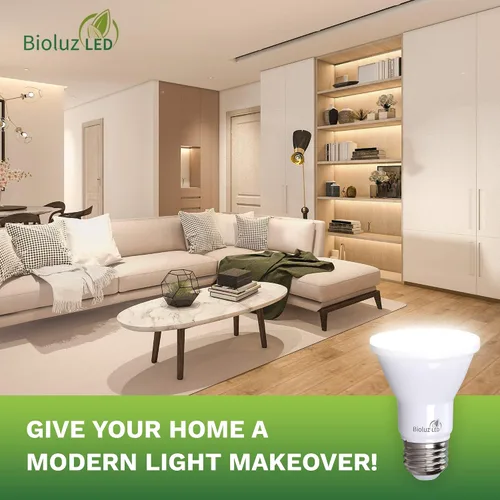 Miniatura 2 de Bioluz LED PAR20 - Paquete de 10 bombillas LED regulables de 5.5 W = 75 W, blanco suave 3000 K, LED luz diurna, E26, haz de 40°, eficiencia Soft