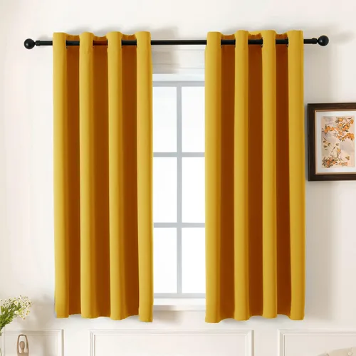 Miniatura 67 de Pickluc Cortinas Opacas Azul Marino para Sala de Estar, Cortinas Bloqueadoras de Luz con Ojales, Aislamiento Térmico, Reducción de Ruido, 52 Azul