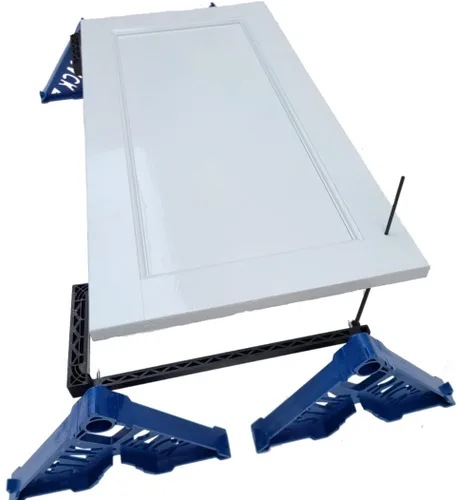 Miniatura 3 de Stak Rack Herramienta de accesorios para pintores 6 en 1 Diseño apilable Pintar puertas interiores o exteriores, molduras y puertas