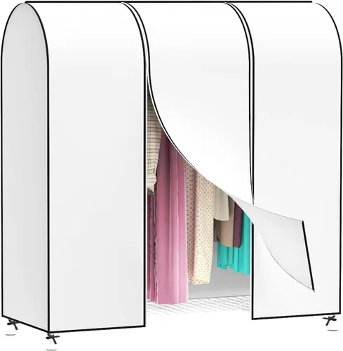 Miniatura 7 de Zilink Funda para Perchero de Ropa de 43 Pulgadas a Prueba de Polvo Transpirable Funda para Perchero de Ropa Bolsas para Ropa Grandes Protector