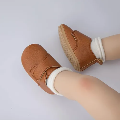 Miniatura 2 de HsdsBebe Zapatos Oxford de piel sintética con suela de goma suave, antideslizantes, para niños y niñas, para caminar, mocasines