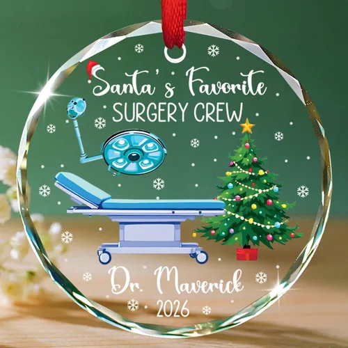 Miniatura 21 de Un médico verdaderamente asombroso es difícil de encontrar Adornos de vidrio, Adorno de Navidad personalizado de agradecimiento al médico 2025