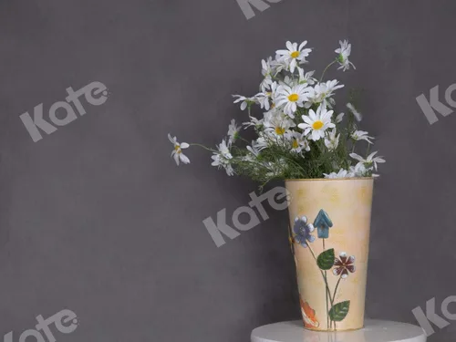 Miniatura 3 de Kate Telón de fondo gris sólido de 5 x 7 pies para fotografía de retrato gris