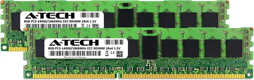 Miniatura 2 de A-Tech Kit de 16 GB (2 x 8 GB) RAM para Supermicro SUPER X9DB3-TPF, X9DR3-LN4F+, X9DRi-F, X9DRW-CTF31, X9QRi-F+, X9SRi-3F, X9SRi-F DDR3 1866MHz