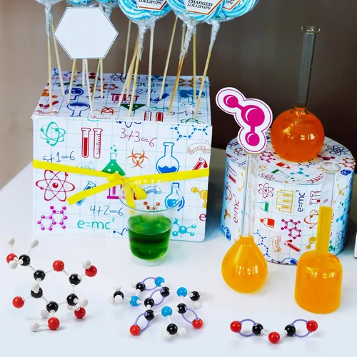 Miniatura 5 de HFKPJRT Kit de modelo molecular, 208 piezas de modelo molecular, química orgánica, kits de modelo de elementos atómicos para lecciones de química