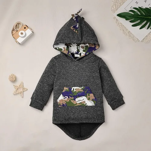 Miniatura 4 de FOCUTEBB Conjunto de ropa para bebé niño a cuadros para otoño e invierno, de manga larga, sudadera con capucha y pantalones