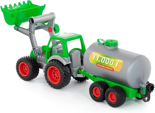 Miniatura 3 de limícola Farmer Technic tractor con pala y cisterna