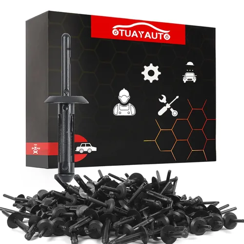 Miniatura 5 de OTUAYAUTO 10184895 140 clips de retención de remaches de plástico para puerta de parachoques de guardabarros de repuesto para Jeep Wrangler 07-20