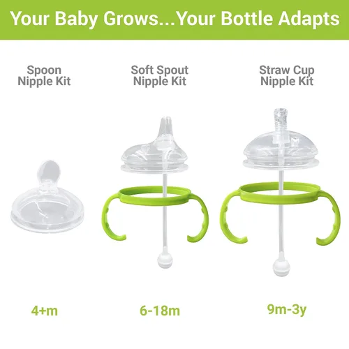 Miniatura 4 de Ultimate Weaning and Transitional Nipple Kit compatible con biberones Comotomo de 5 oz y 8 oz a partir de 4 meses