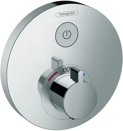 Miniatura 2 de hansgrohe ShowerSelect S 15744821 - Moderna válvula de ducha termostática con control de temperatura en níquel cepillado, 15744821