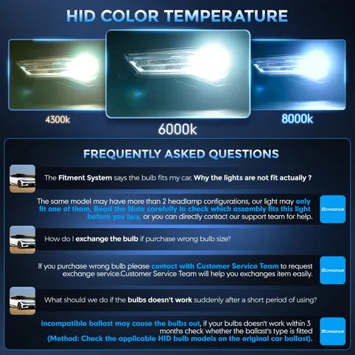 Miniatura 9 de Bombillas HID de xenón D1S, 6000 K 35 W, luz blanca fría, luz alta/baja, 66144 66140 85140 85415, bombilla de repuesto, fácil instalación, paquete