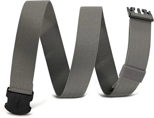 Miniatura 8 de WHIPPY Cinturón elástico unisex para hombre con hebilla no metálica, cinturón ajustable