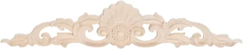 Miniatura 11 de MUXSAM Apliques tallados en madera, paquete de 2 calcomanías de tallas de madera sin pintar, superposición decorativa para paredes, puertas, 2