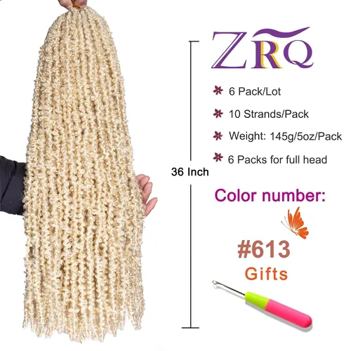 Miniatura 27 de ZRQ Butterfly Locs Cabello de Ganchillo Corto 6 Paquetes Negro Cabello Bob de Ganchillo 8 Pulgadas Locs Sintéticos Desordenados Desgastados Trenzas