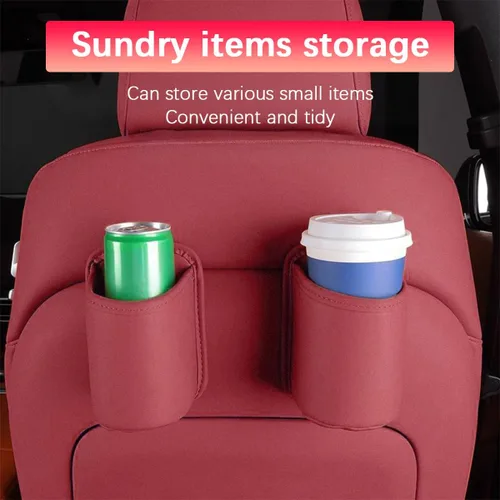 Miniatura 6 de Portavasos grande para puerta de automóvil, clip en el asiento del vehículo, soporte para bebidas colgante lateral, organizador de botellas de agua