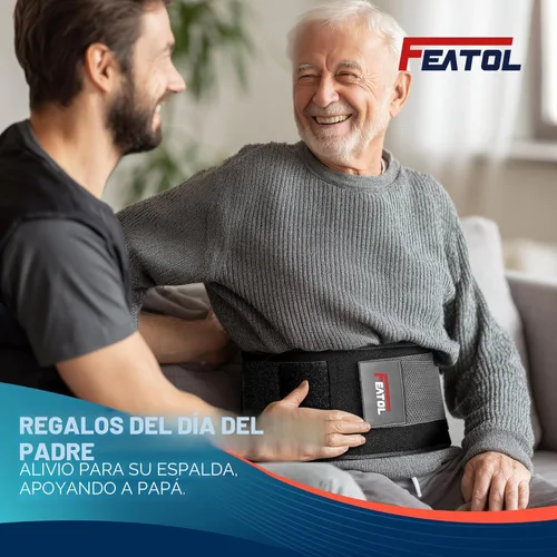 Miniatura 2 de Soporte de espalda de tamaño extra grande para dolor de espalda inferior (XXXL)