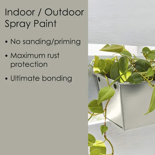 Miniatura 48 de Krylon Fusion - Pintura en aerosol adhesiva todo en uno para uso en interiores y exteriores, 12 onzas, aluminio