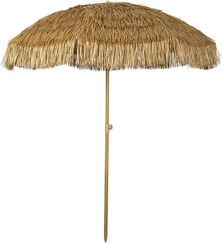 Miniatura 21 de Sombrilla de playa al aire libre de 6.5 pies con anclaje de arena, inclinación y protección solar UV50+, ligera y portátil, perfecta para playa