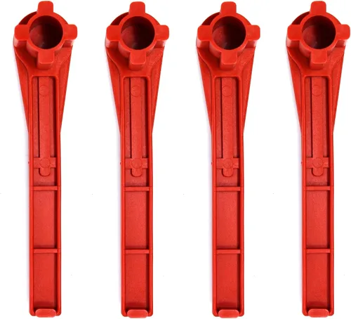 Miniatura 9 de JSP Manufacturing Llave de gas y bung llave de tambor sólido sin chispas (rojo) (1)