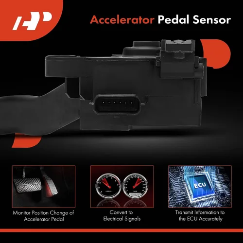 Miniatura 5 de A-Premium Pedal de acelerador con ensamblaje de sensor de posición Compatible con Nissan Versa 2013-2022, Versa Note 2014-2019, Kicks 2018-2022