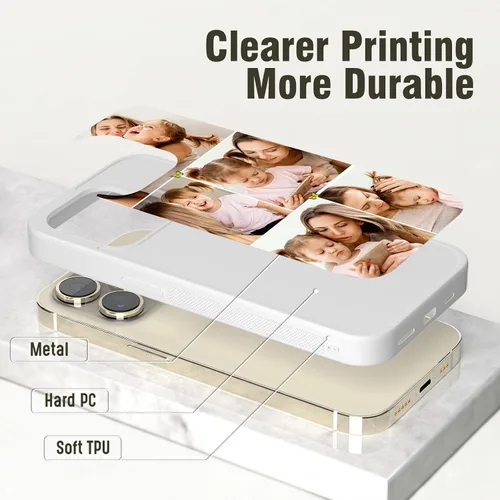 Miniatura 2 de Fundas para teléfono con fotos personalizadas, collage de fotos para mujer, funda estética para iPhone 11, 12, 13, 14, 15, 16, 17 Pro Max Plus Mini
