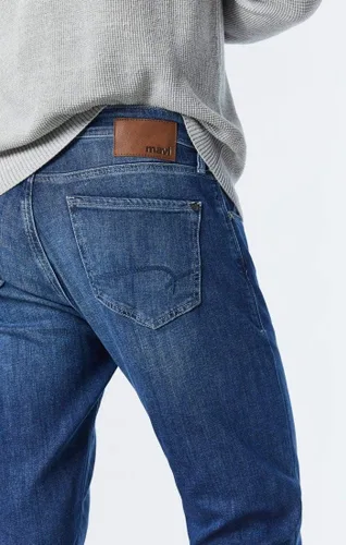 Miniatura 3 de Mavi Jeans Mens Zach ascenso Regular pierna recta en azul negro Williamsburg