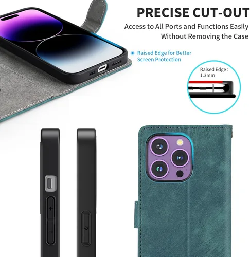 Miniatura 5 de Funda compatible con Umidigi G1, piel sintética con soporte para tarjetas, compatible con Umidigi G1 Max Flip magnético, cierre magnético, funda
