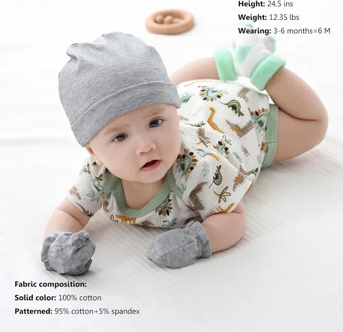 Miniatura 35 de Body de manga corta para bebé recién nacido, ropa de algodón de una pieza, 5 unidades, 0-12 meses