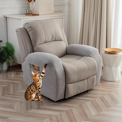 Miniatura 42 de Funda para Silla Reclinable 100% Impermeable, 1 Pieza Fundas Elásticas para Sofá Reclinable Lavables para Silla Reclinable para Mascotas, Perros