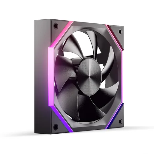Asiahorse Nyota Ventilador de carcasa de 4.724 in con refrigeración eficiente, iluminación de ventilador ARGB, control de velocidad de 800-1800RPM y