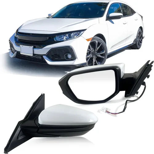 Miniatura 13 de Espejo de puerta lateral derecha del pasajero para Honda CIVIC LX SE Sport 2016-2021 con espejo eléctrico Ajust plegado manual sin calefacción, Azul