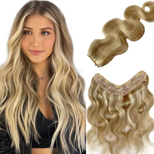 Miniatura 3 de Extensiones de cabello negro azabache, cabello humano con clip en forma de V, 14 pulgadas, añadiendo volumen y extensiones de cabello real liso
