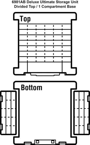 Miniatura 9 de ArtBin 6981AB Super Satchel Deluxe Base dividida, organizador grande portátil de arte y manualidades con cajones, [1] estuche de almacenamiento
