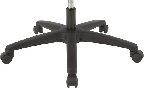 Miniatura 6 de Lorell Soho - Silla de trabajo, respaldo medio, respaldo de malla con asiento de tela, color negro