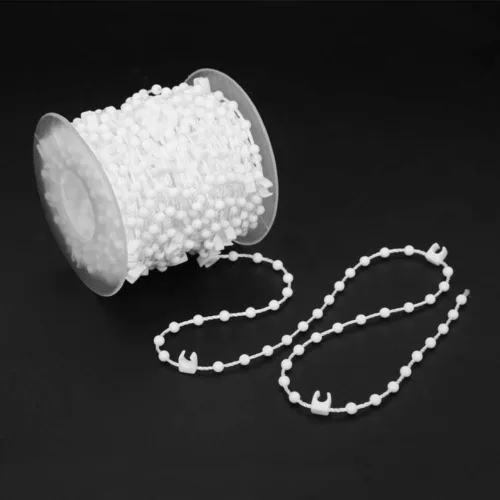 Miniatura 4 de Cadena de eslabones inferior ciega, cordón de cuentas vertical, cordón de cuentas suave y práctico, ajuste para persiana enrollable, fácil de usar