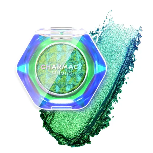 Miniatura 37 de CHARMACY Sombra de ojos multicromática con purpurina, sombra de ojos brillante con pigmentación intensa, sombra de ojos con acabado duocromático