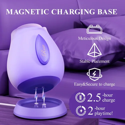 Miniatura 4 de Rosa Juguete Sexual para Adultos - Vibrador de Succión para Mujeres con 5 Modos de Succión y 5 Niveles de Intensidad, Succionador Puro de Apertura