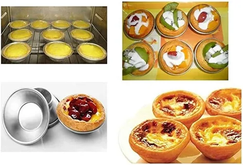 Miniatura 4 de Weilan 25 piezas de moldes para magdalenas para magdalenas, moldes para tartas de huevos, moldes para hornear – Antiadherente Puto Cup