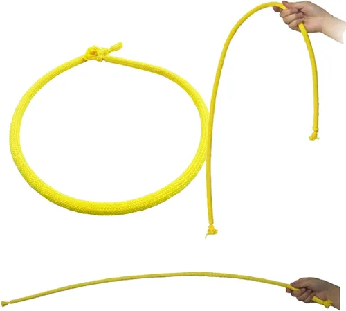 Miniatura 2 de sumrica Cuerda flexible rígida (3 piezas, amarillo), cuerda rígida, truco de magia, truco de primer plano de escenario de comedia, accesorios