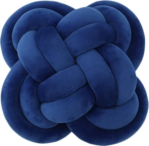 Miniatura 20 de Cyprinus Carpio Almohada creativa con nudo de bola de rosa, cojín de flor para sofá, almohada lumbar, decoración (rosa-C)