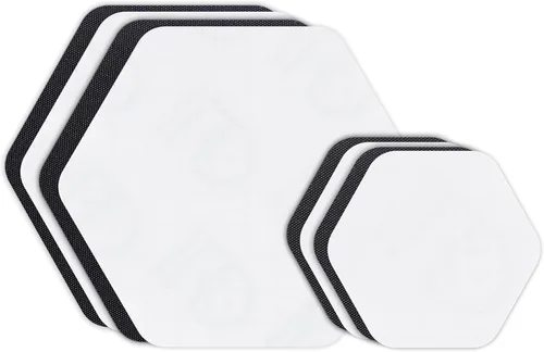 Miniatura 26 de GEAR AID Tenacious Tape Hex – Parches de reparación de 6.35 cm y 3.81 cm (4 parches: dos de 6.35 cm y dos de 3.81 cm, negro) – Adhesivo de pelar